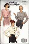 Vogue 8202 Classic Blouse Pattern UNCUT