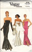 Vogue 9759 Strapless Evening Gown Pattern