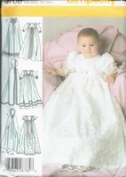 Simplicity 4766 Baby Christening Dress Cape UNCUT