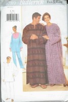 Butterick 4789 Unisex Pajama and Caftan Pattern UNCUT
