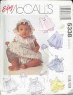 McCalls 5338 Infant Sundress Hat UNCUT