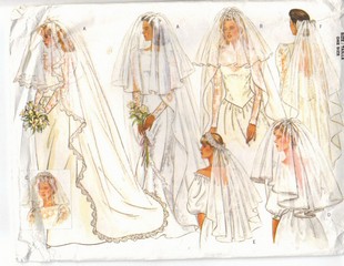 Wedding Bridal Gown Patterns - Vintage Sewing Patterns | Heavens