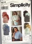 Simplicity 9818 Size P Shirt Blouse Pattern UNCUT