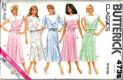 Butterick 4735 Classic Pullover Dress Pattern UNCUT