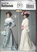 Butterick 5970 19th Century Gown Costume Pattern UNCUT