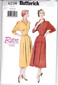 Butterick 6138 Retro' 50 Dress Pattern Large Uncut