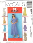McCalls 3686 Dress Pattern 8 Looks UNCUT