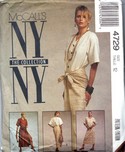 McCalls 4729 NY Collection Dress Pattern UNCUT