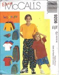 McCalls 9206 CJ Boys Casual Clothing Pattern UNCUT
