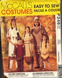 McCalls P246 Children's Native American Costume Pattern