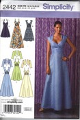 Simplicity 2442 R5 Evening Dress Bolero Pattern UNCUT