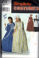 Simplicity 9713 Frontier Colonial Costume Pattern UNCUT