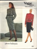 Vogue 1231 Pierre Balmain Pattern Jacket Skirt Size 12 uncut