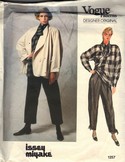 Vogue 1257 Issey Miyake Jacket Top Pants Pattern Size 12 uncut