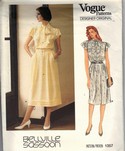 Vogue 1357 Bellville Sassoon Dress Pattern UNCUT