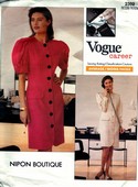 Vogue 2302 Nipon Boutique Career Dress Pattern UNCUT