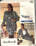 Vogue 2435 Anne Klein Jacket and Skirt Pattern UNCUT