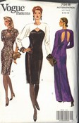 Vogue 7918 Sheath Evening Dress Pattern UNCUT